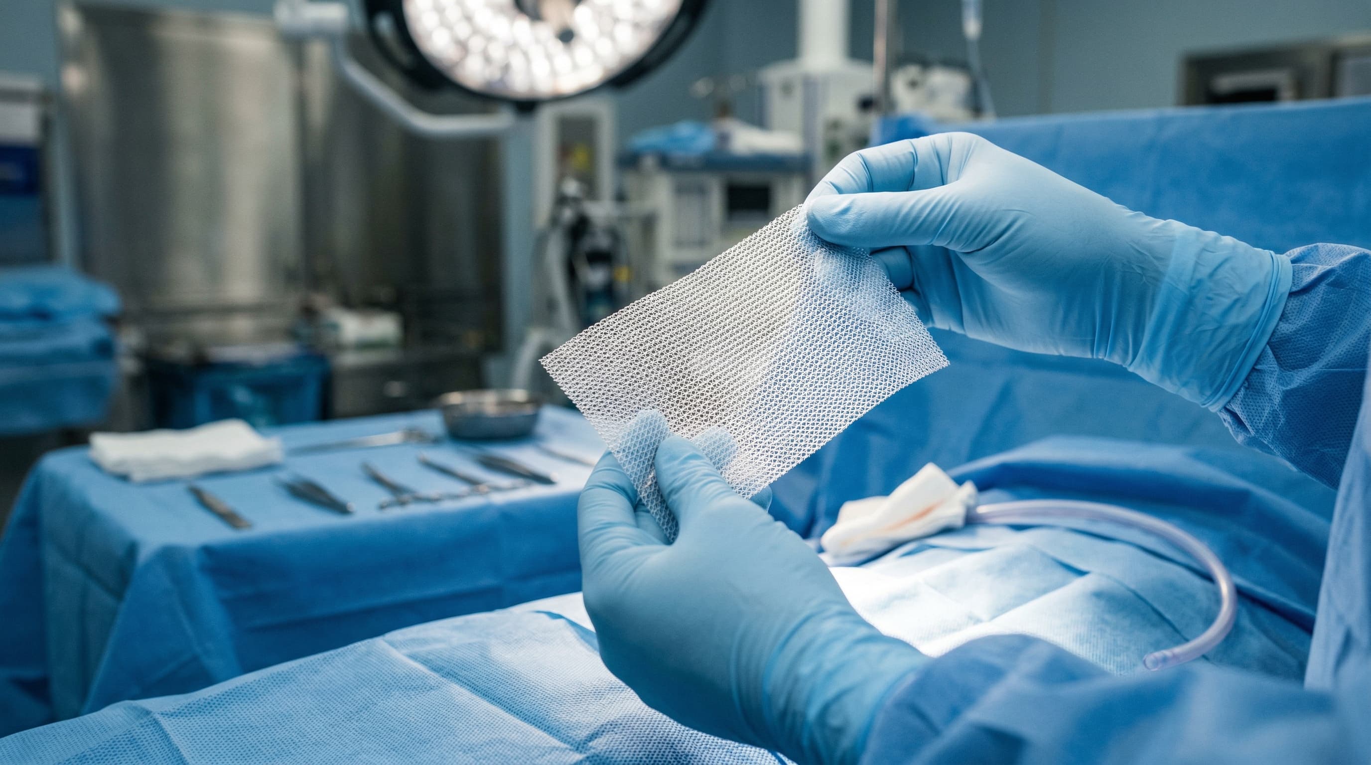 Surgical mesh implant and hernia repair — representing the scale of mesh device use in U.S. medical practice