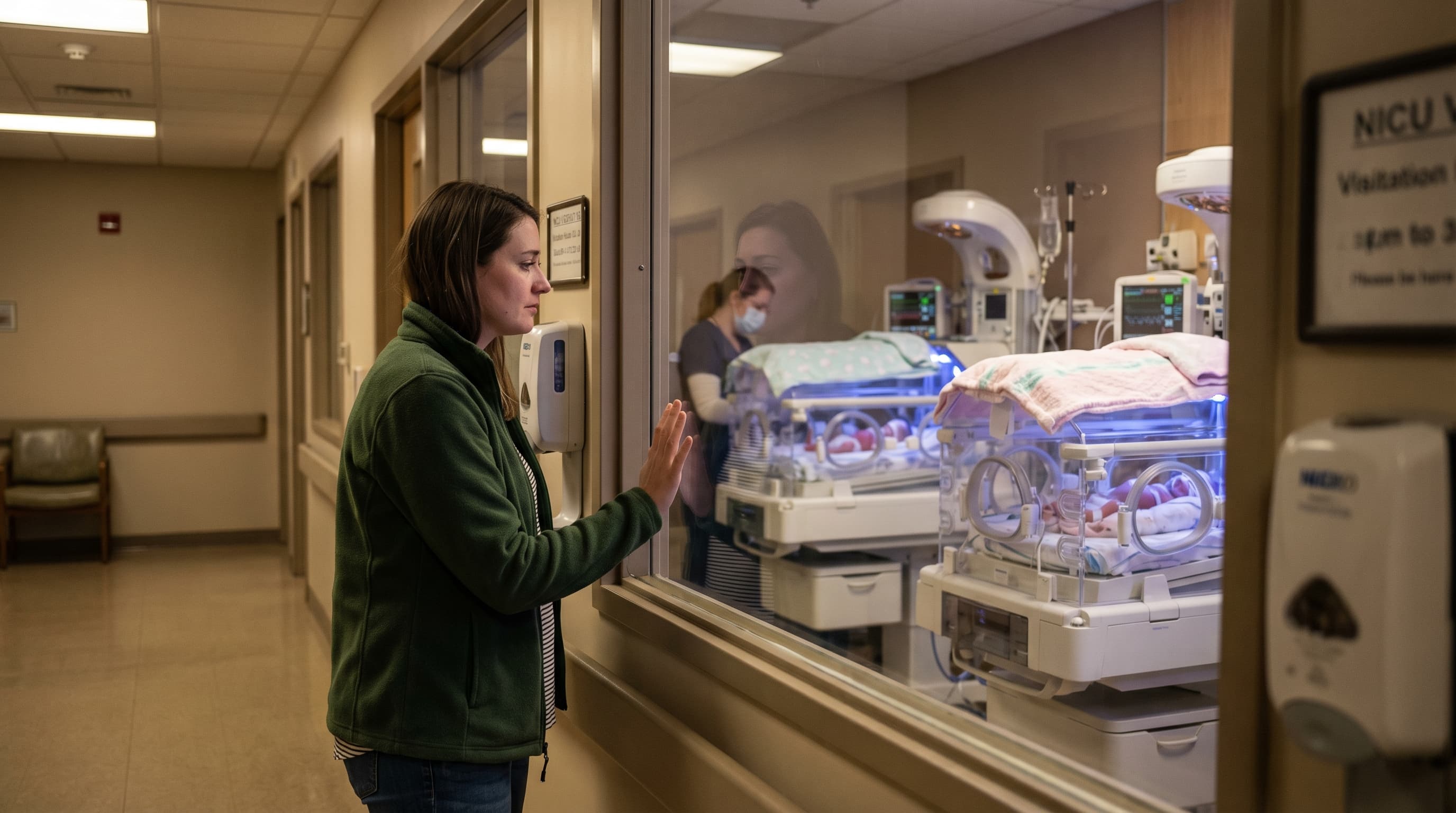 Neonatal intensive care unit — representing premature infant care and NEC risk from formula