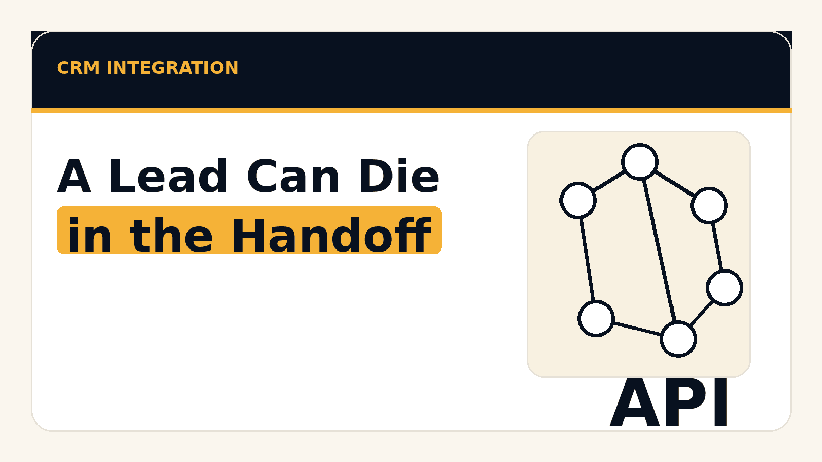 An image for CRM integration explaining why real-time handoff into legal CRMs matters.